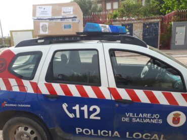 Donación pantallas protección Coronavirus Makers, Fundación Pequeños Pasos y Grupo Tecnología del Tráfico