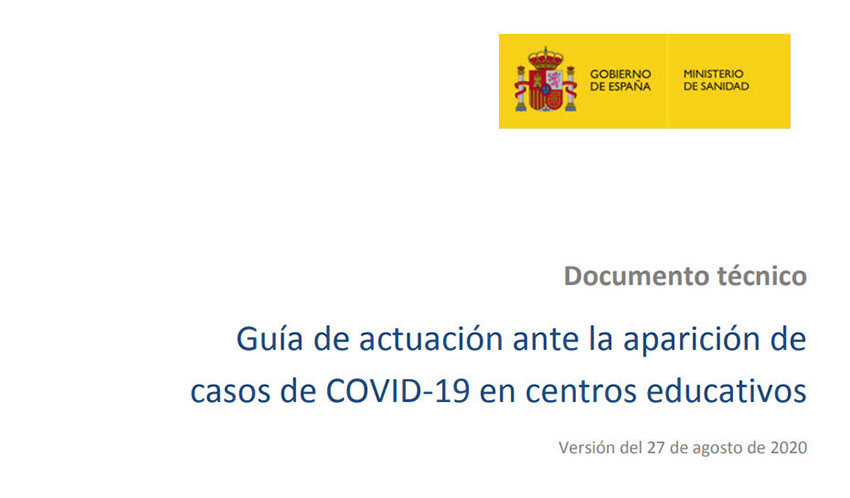 Guia actuación casos covid-19 centros educativos