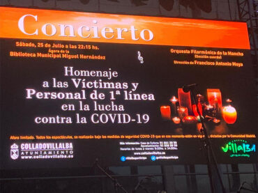Homenaje víctimas y personal lucha COVID-19 Collado Villalba