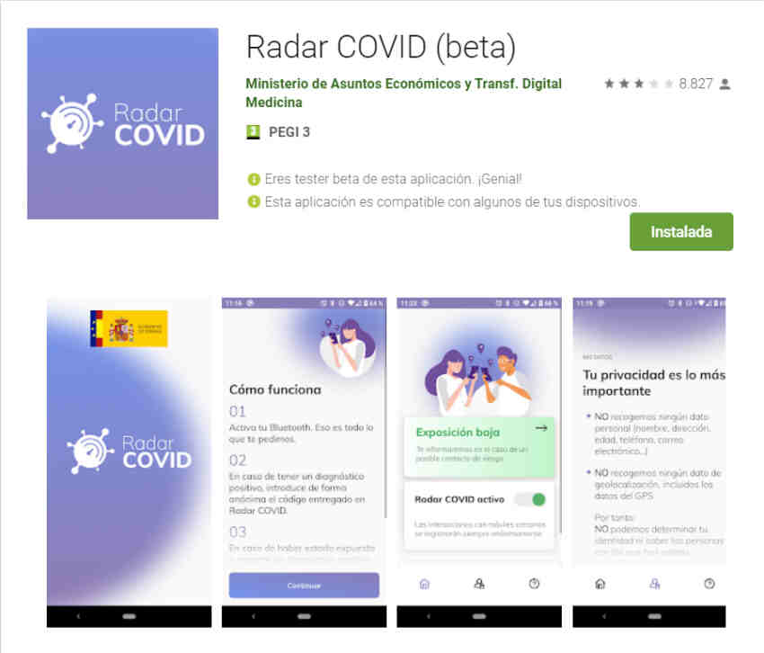 Radar Covid APP
