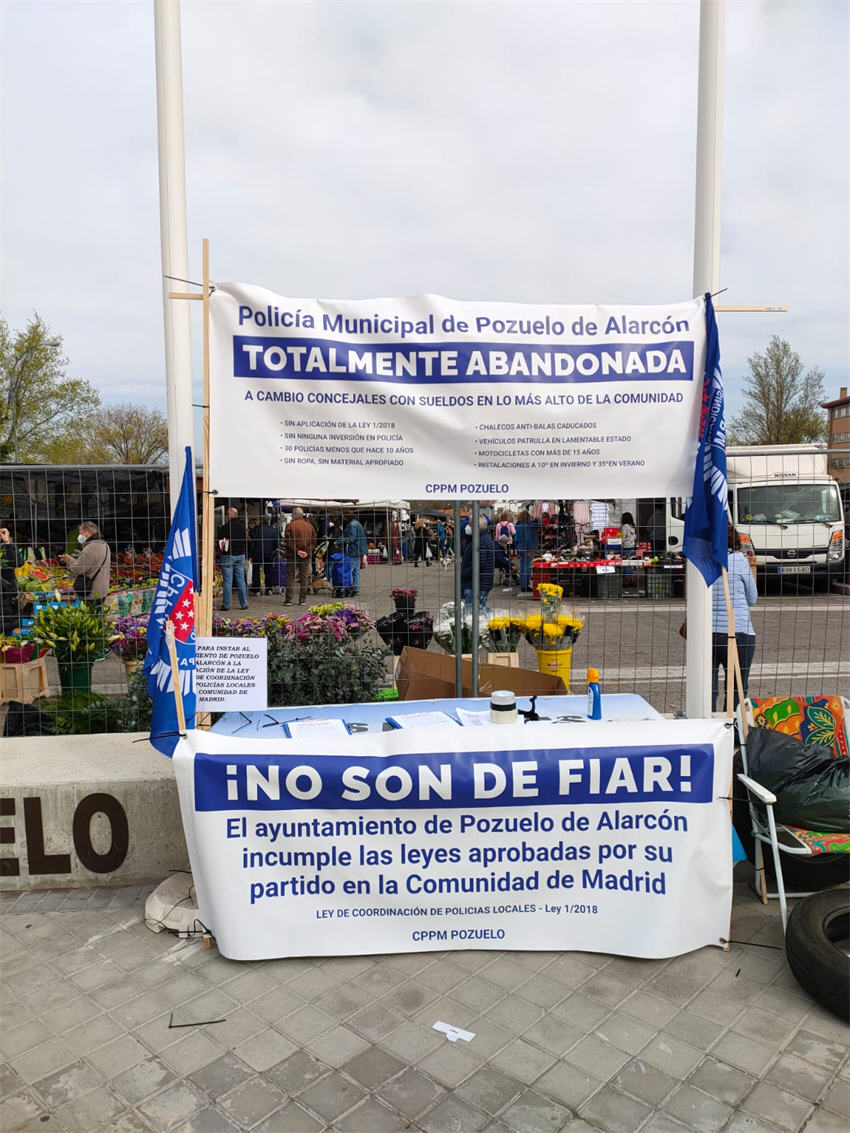 Recogida firmas CPPM Pozuelo aplicación Ley Coordinación Policías locales
