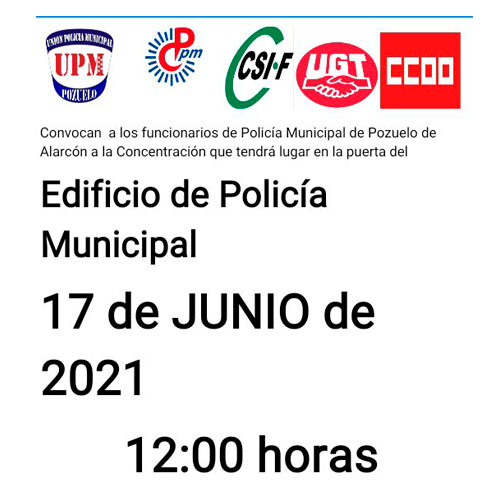 Concentración Policías Municipales Pozuelo Alarcón