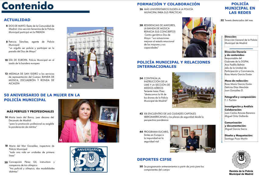 Revista Policía Municipal Madrid mayo 2021