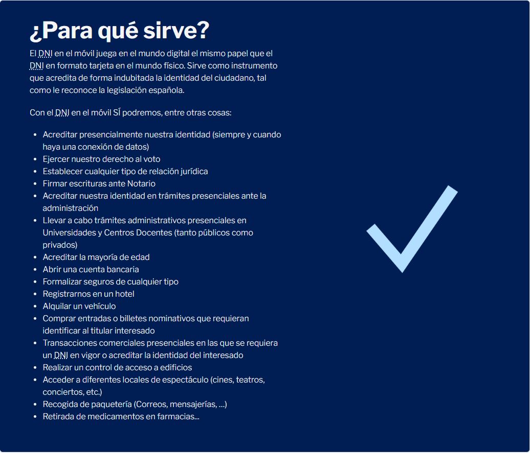 MiDNI. Tu DNI en el móvil, con la garantía de Policía Nacional